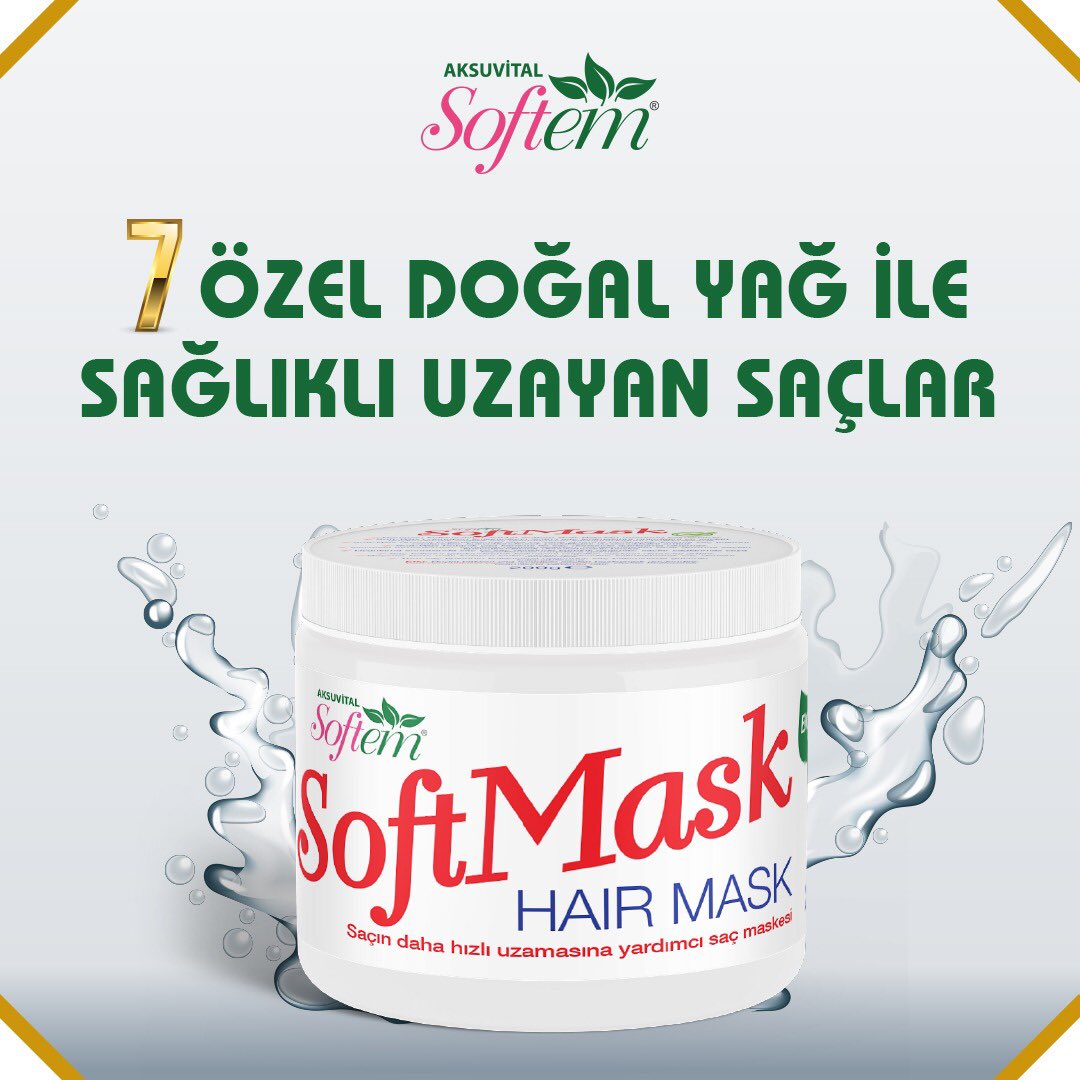 Softem Soft Mask Saç Maskesi ile hızlı uzayan saçlar !

Botanik yağ karışımları ve at kuyruğu özleri ile saç derisi için Ar-Ge merkezimizde özel olarak geliştirildi.

Düzenli Kullanımda ;
🌿Kırılmaları önler,
🌿Cansız saçları güçlendirir,
🌿Yıpranmaları onarır...