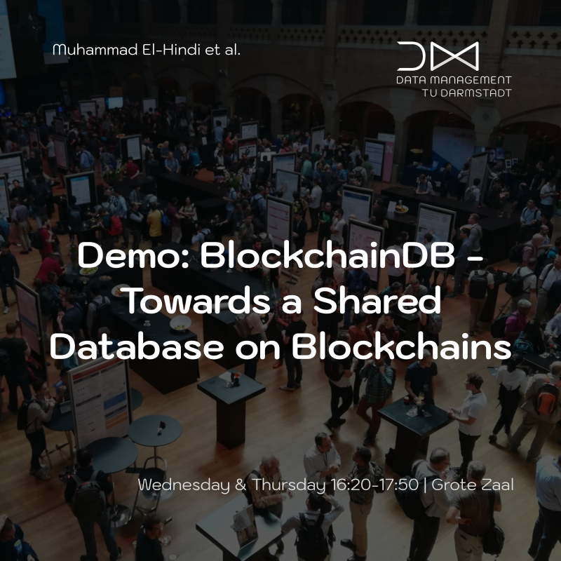 Planning your programm for the afternoon at #SIGMOD2019? We have two suggestions for you, especially if you are interested in modern hardware or blockchains