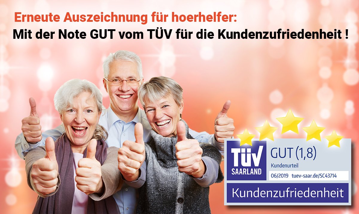 Wir haben uns erneut der Freiwilligen #Prüfung des #TÜV Saarlands gestellt und freuen uns wieder ein #positives #Ergebnis erreicht zu haben. Wir wurden im Bereich Kundenzufriedenheit mit der Note #GUT (1,8) ausgezeichnet. 
Mehr zur Zertifizierung:  h.hoerhelfer.de/tuv