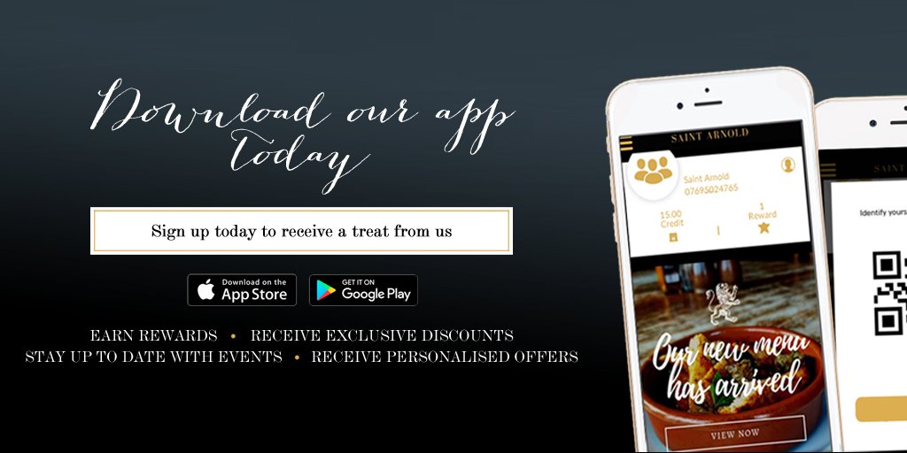 It's arrived! Download the Saint Arnold Group app today and receive a exclusive treat from us. Available on both the Apple App Store and the Google Play Store.  To download visit saintarnold.co.uk/loyalty-app/
