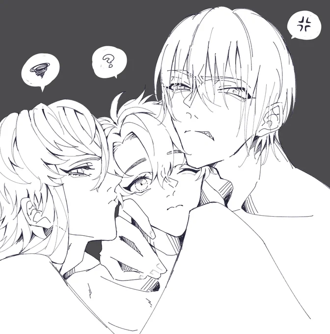私「アシュぐだ♂・ピオぐだ♂どっちも描きたいなら一緒に描いてしまえばいいのだぁ!!!!!!(クソデカボイス)」
と言う発想から出たrkgk・・・・・・ 