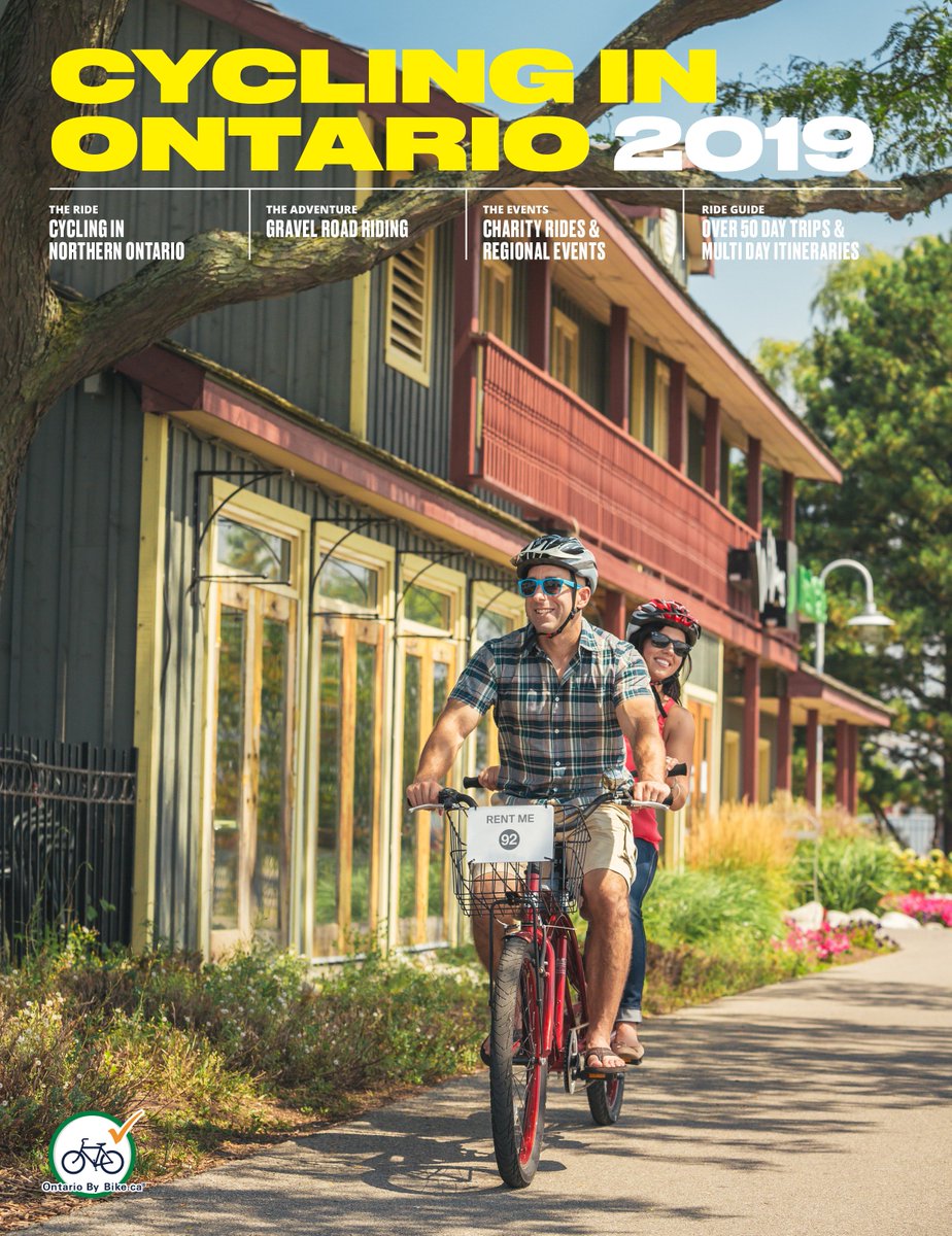 The new 2019 version of the Cycling in Ontario Guide is available. Download or request your print copy and get inspired to explore more of Ontario by bike. Click here -&gt; ontariobybike.ca/2019 #BikeON #DiscoverON <a href="/OntarioTravel/">Destination Ontario</a> #Travel
