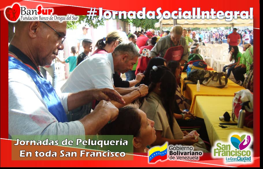 BanzuliaOficial's tweet photo. El Frente de Peluqueros de @BansurSFco continua en el #JornadaSocialIntegral de @LaGranCiudadSf continua embelleciendo  vidas con los cortes y secados unisex, depilación de cejas, manicura y barbería en la parroquia Domitila flores.@dirligiaroman #JuntoTodoEsPosible https://t.co/0ULrlv2bbZ