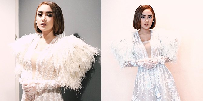 Deretan Foto Cita Citata dalam Balutan Gaun Putih, Elegan Banget! kapanlagi.com/dangdut/berita…