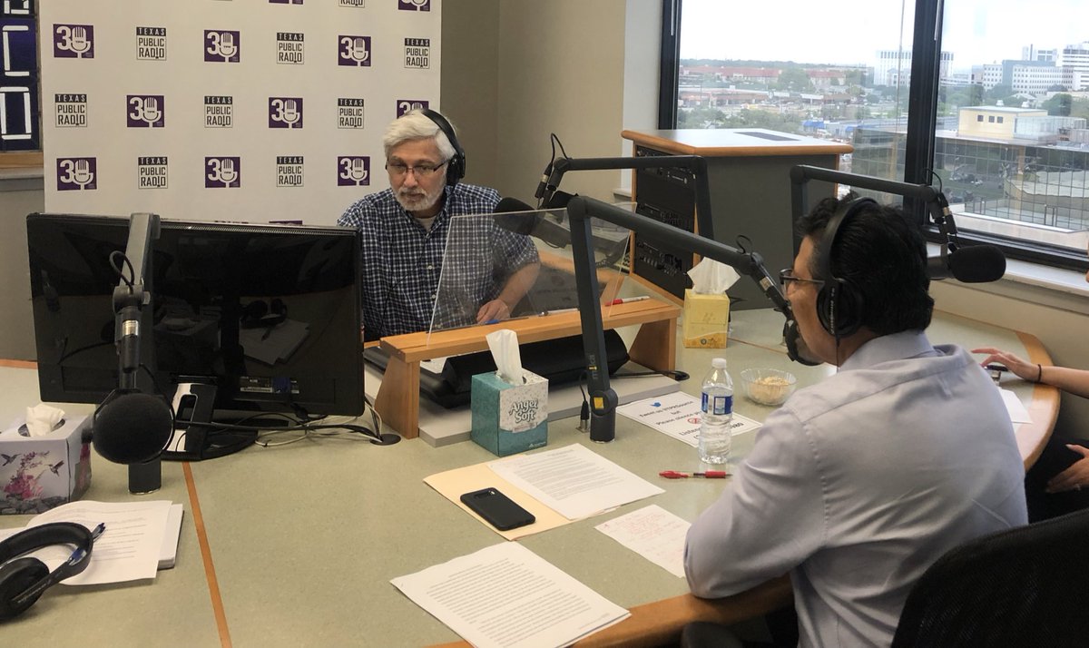 mysapl's tweet photo. We’re live with @kprnews regarding our new Fine-Free program.@ALA_PLA President & @mysapl Director, Ramiro Salazar leads the conversation w/ @KCLibrary Director Crosby Kemper, on how these programs increase reading & encourage families to use library resources.@ALALibrary https://t.co/I51BKCRxVx
