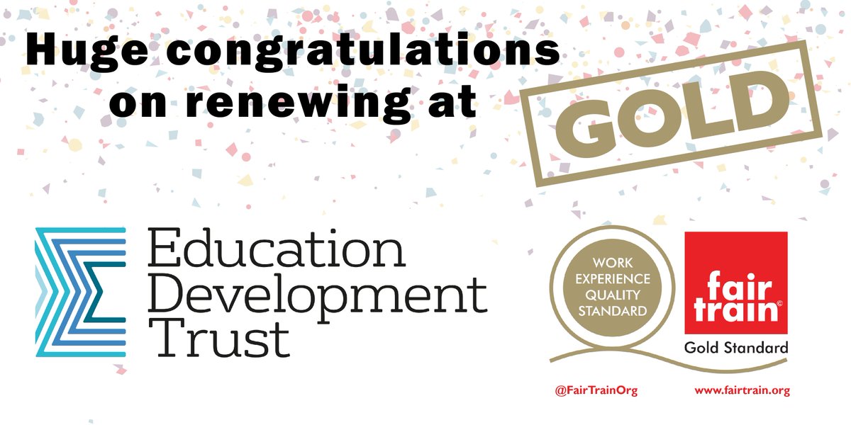 Through evidence-informed innovative solutions and outstanding research, @EdDevTrust supports education policymakers, organisations and practitioners in so many HIGH-QUALITY ways, not least in careers guidance and truly meaningful work-based learning: consistently at GOLD level!