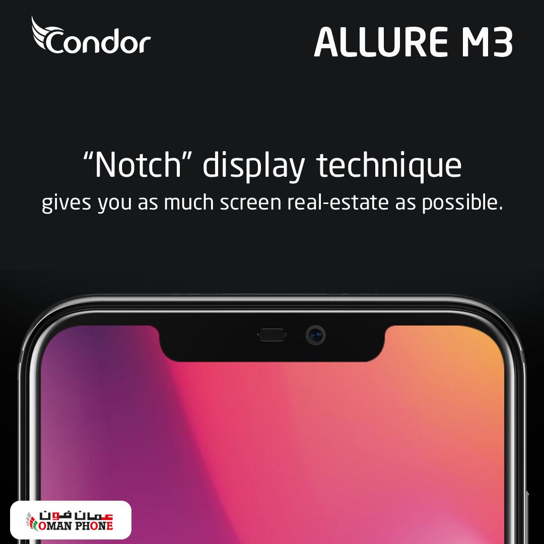 condormobileom's tweet photo. إم 3، صمم خصيصا لأكبر حجم شاشة ممكن، لتشاهد ما تحب بالحجم الكامل
M3 is designed this way to allow for as much screen real-estate as possible. Experience the truly full view display!
Available at Oman Phone outlets
#Oman #Muscat #Condor #CondorMobile #AndroidMobile #AllureM3 https://t.co/aTlrxSv48m