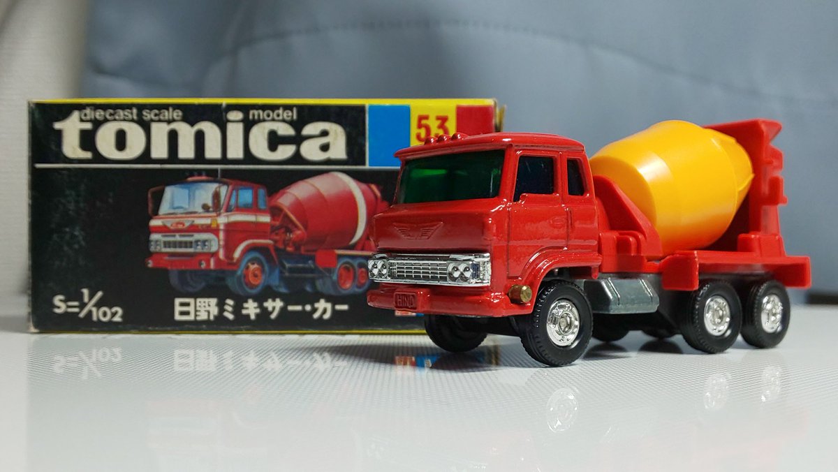 日本製 トミカ 日野 ミキサー車 ミニカーショップ ケンボックス トミカ 黒箱☆53-1-21☆日野