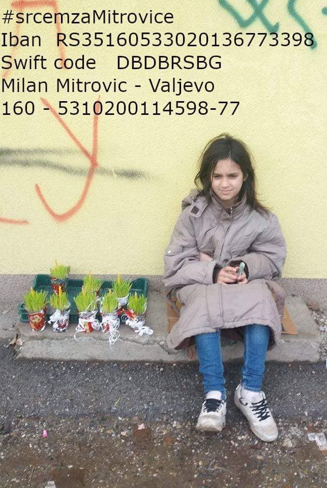 PoyimoM's tweet image. Da Maja Mitrović pobedi TUMOR na levom ramenu!  160-5310200114598-77 Banka Inteza  Za uplatu iz inostranstva  SWIFT code DBDBRSBG  IBAN RS351605330201367733-98  Broj porodice 0612575841