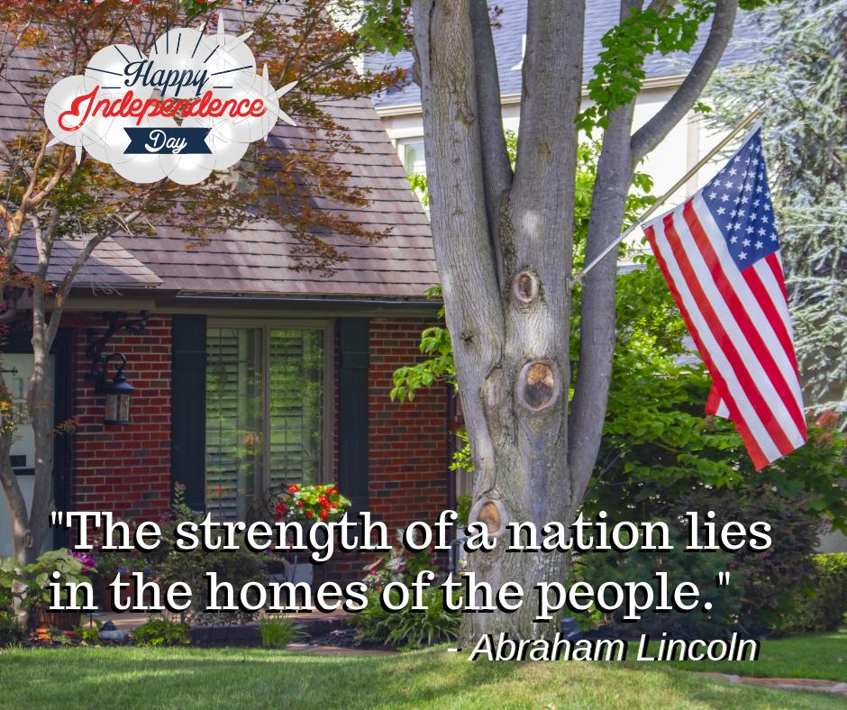 MARIGOLDRE's tweet photo. "The strength of a nation lies in the homes of the people." - Abraham Lincoln. Happy 4th of July. Enjoy! Be Safe! Have Fun! Be Grateful! https://t.co/6op5FKPiYy