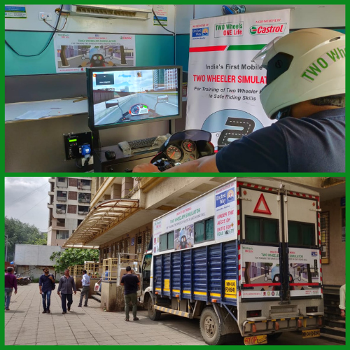 UWMumbai's tweet photo. Week #6 update
A total of 388 learners license applicants participated in the simulator-based training under #TwowheelsOneLife Project. It was conducted at #AndheriRTO, as a CSR initiative by @Castrol @mtptraffic @RoadSafetyNGOs #LiveUnited https://t.co/jpqVNmhytE