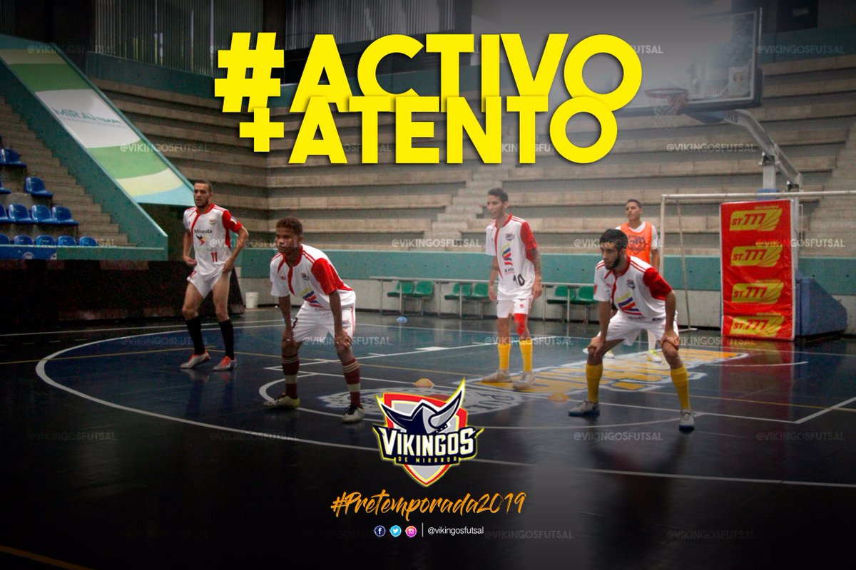 VikingosFutsal's tweet photo. #3jul | #Pretemporada2019 | ¡Hoy es un gran día! | #ACTIVO | +Activos, +Atentos, +Preparados, para un inicio de mañana🌤️ de mucho #Futsal en la jornada de hoy aqui en @VikingosFutsal, sólo debes dar lo mejor de ti, y recuerda que, nosotros te acompañamos, somos...#PoderVikingo👊 https://t.co/lCylPrH25C
