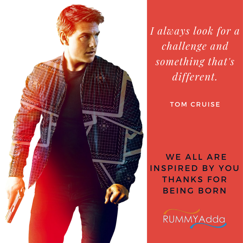 RummyAdda's tweet photo. We are All Inspired By You Thank You For being Born 🙏🙏
#TomCruise #Birthday #rummyadda https://t.co/OpBTZVsSlZ