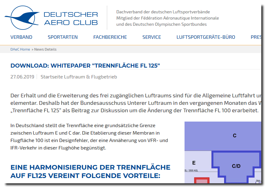 Der <a href="/DSVaero/">Dt. Segelflugverband</a> distanziert sich von den Aussagen des @daecev zur Trennfläche FL125 und Transponderpflicht. Diese widersprechen den Interessen des Segelflugs!
dsv.aero/index.php/comp…