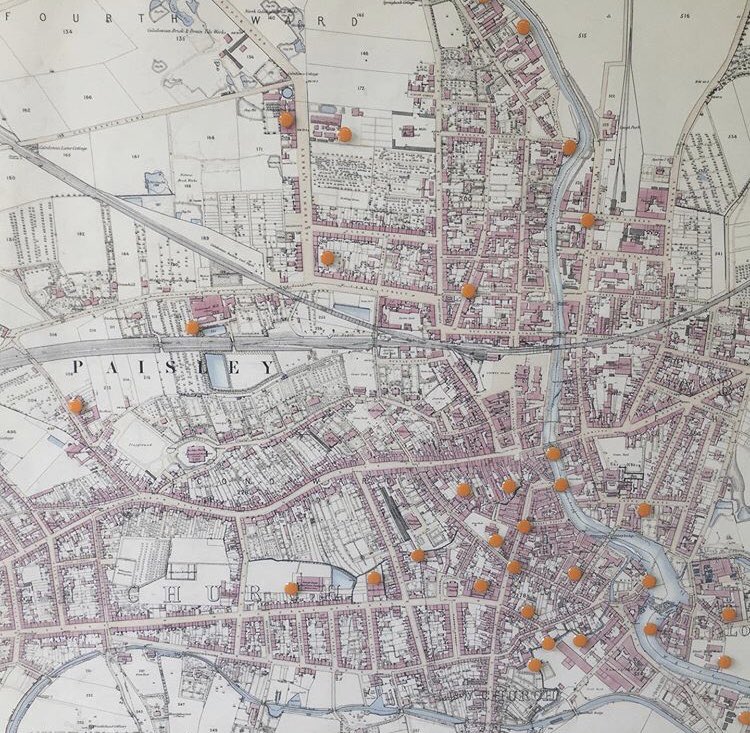 There’s still time to visit “Mapping Paisley’s Textile Trade” at <a href="/PaisleyIn/">Made in Paisley</a>  until Sat 6th of July when we’ll be giving a last weaving demonstration as part of #smashotday ! Come say hello then make your way to the <a href="/Sma_Shot/">Sma' Shot Cottages</a> for a tour and some tea ☕️🍰 #thcars2 #hlfsupported