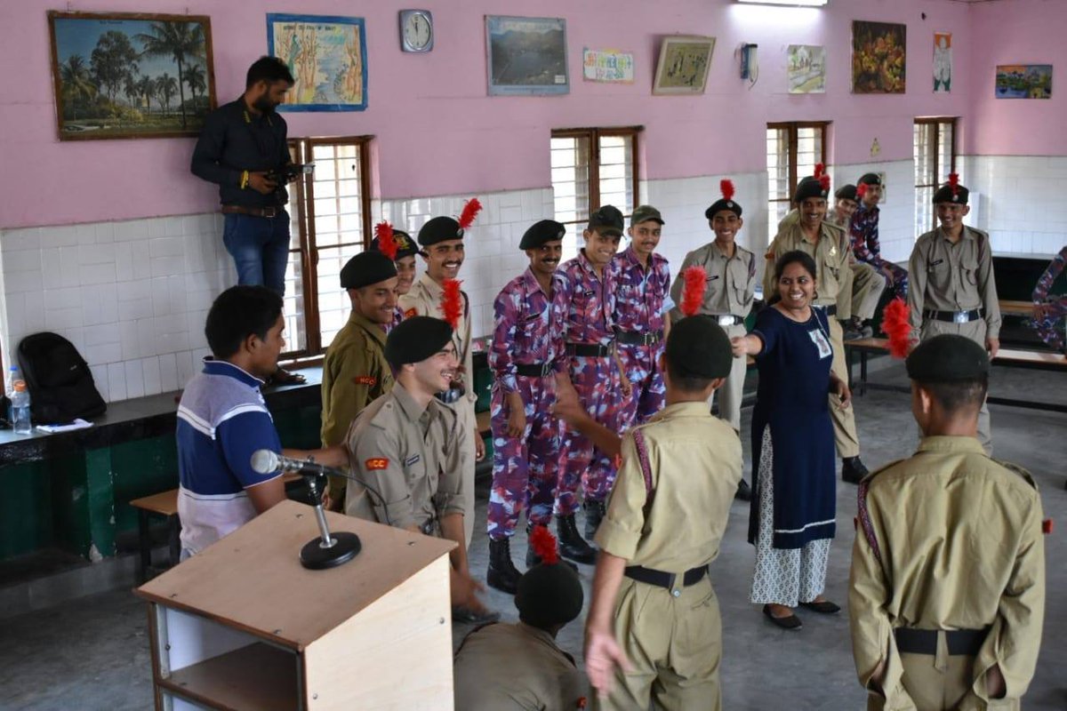 Transformers1_8's tweet image. Some crucial learning for the NCC cadets at Dungrin Hamirpur( H.P) on #personality_development and #character_building to channelize their thoughts and align their efforts with their prime mission of being more responsible and much more #serviceoriented citizens of India