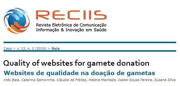 Find out more in the new paper from <a href="/ines_baia/">Inês Baía</a>, @catarinasamorin, <a href="/c6defreitas/">Claudia de Freitas</a>, <a href="/HelenaCFMachado/">Helena Machado</a> &amp; @susilva_ispup, available at: reciis.icict.fiocruz.br/index.php/reci… 
#gametedonation
#ENGAgEDproject
#Reciis
#PeriódicosFiocruz
