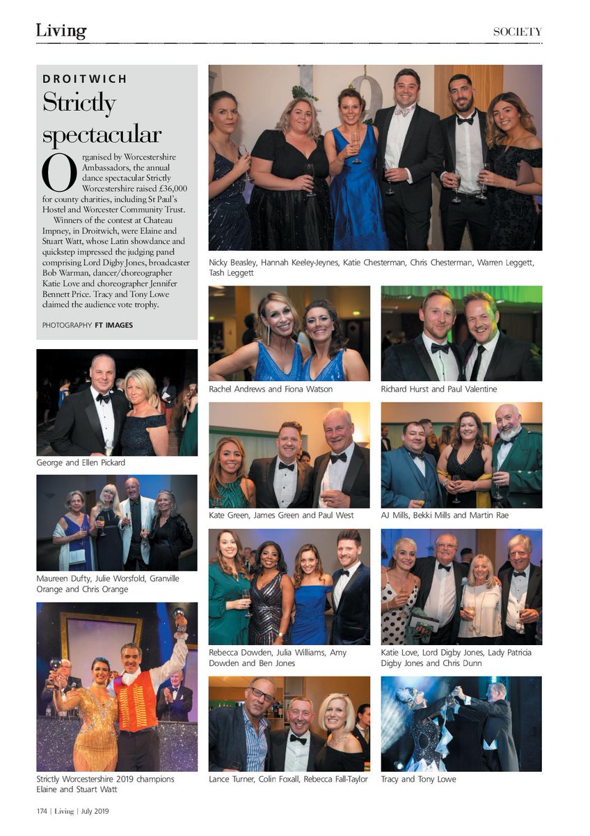 23/05/19 (@strictlyworcs) on Twitter photo Have you checked out the coverage of SW6 in this month's Midlands Living magazine yet?
Great to see so many smiling faces! Photos by <a href="/FTImages/">FT Images, Simon Fall-Taylor</a> Have you checked out the coverage of SW6 in this month's Midlands Living magazine yet?
Great to see so many smiling faces! Photos by <a href="/FTImages/">FT Images, Simon Fall-Taylor</a>