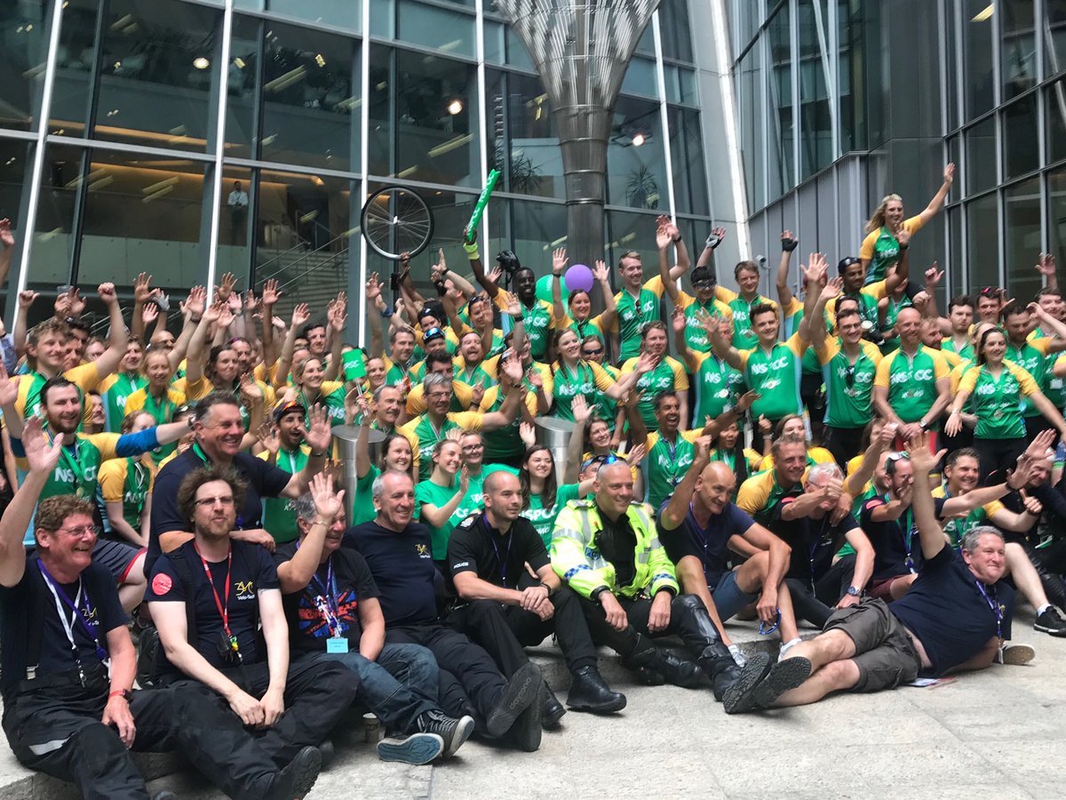 MelRichardsUK's tweet photo. Congratulations to all the #kpmgwheelybigcycle riders completing 2507km over 14 days with 400 awesome #KPMG colleagues taking part for #nspcc https://t.co/jQbKTK6MuO