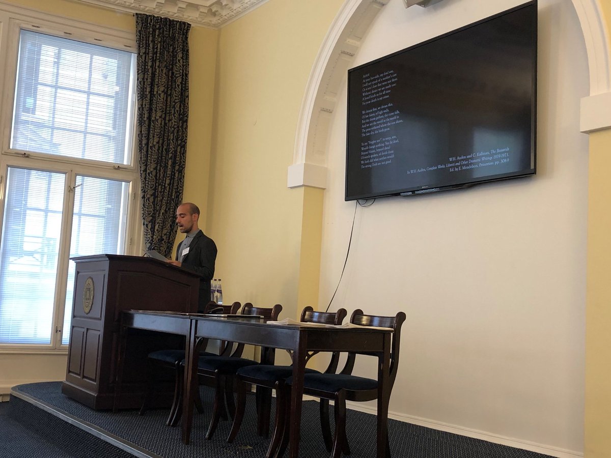 DrLottieParkyn's tweet image. #PIPLONDON2019 @undlondon has kicked off! Fabulous first morning panel on Fragmented Women. First up Alessandro Giardini talking about the gap in Euripides’ #Bacchae and #opera