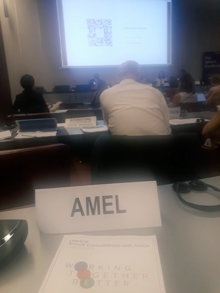 .<a href="/AmelNGO/">Amel Association International</a> at the #UNHCRNGOs Annual Consultations 2019 - Looking fwd 2 discuss 'Working together better'
<a href="/ICVAnetwork/">ICVA | International Council of Voluntary Agencies</a> 
<a href="/ICVA_MENA/">ICVA MENA</a> 
<a href="/VCelineLefevre/">Virginie Lefèvre</a> 
<a href="/UNHCRPartners/">UNHCR Partnerships and Coordination</a> 
<a href="/UNHCRLebanon/">UNHCR Lebanon</a>