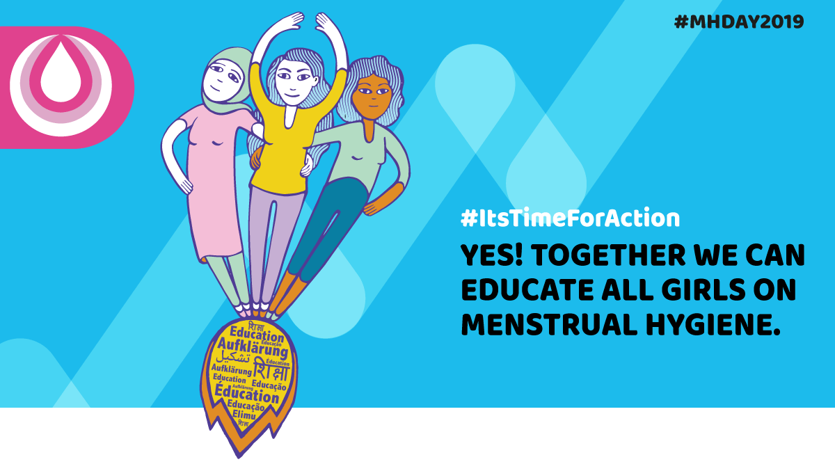 310 organisations participated in our #Action4MHeducation initiative and collectively pledged to reach 41.4 million girls with #MHM education in 2019! We're now sharing their commitments. Please celebrate their great efforts by liking, commenting and retweeting! #ItsTimeForAction