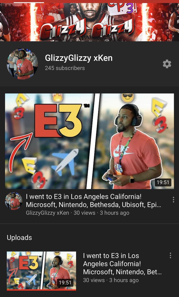 Check out my experience at <a href="/E3/">E3</a> in #LosAngeles 👉🏽 youtu.be/Ryrn1L6vC6E

<a href="/SGH_RTs/">SocialGamingHub Retweets</a> 
<a href="/SocialGamingHub/">SocialGamingHub</a> 
<a href="/SupStreamers/">Support Streamers</a> 
#SmallYoutuber
#vlogger 
#Gamer
#traveling