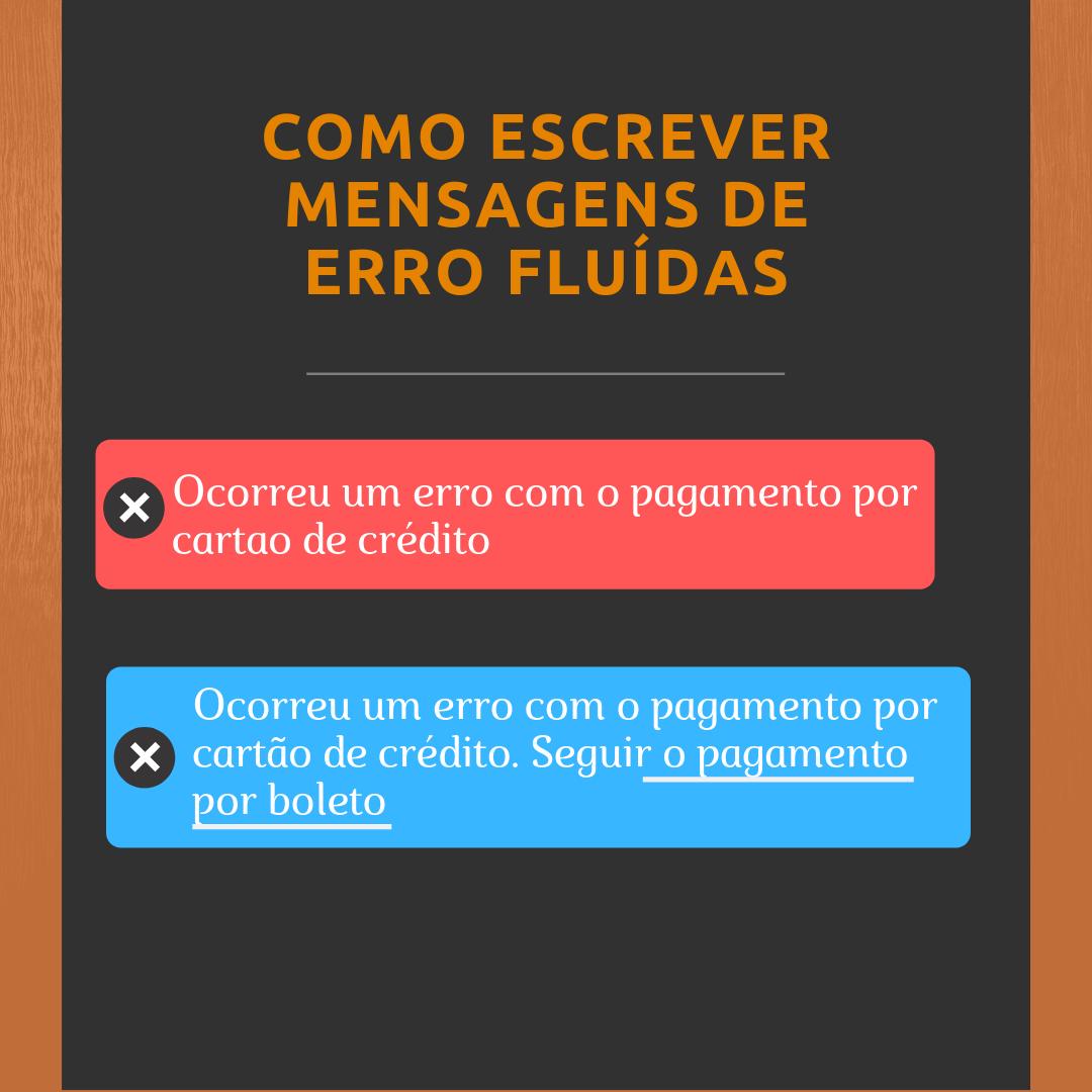 codeisfunny's tweet image. Olá pessoal! Qndo for escrever uma msg de erro tenha em mente:
Diga o q aconteceu e pq;
Sugira o próx passo;
Encontre formas de transmitir a informação sem a palavra erro;
Escolha o tom q melhor encaixa no contexto e na audiência.
#programador #programadora #codeisfun #erros #php