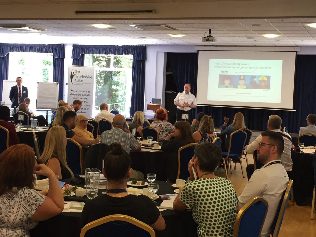 GetBerksActive's tweet photo. Supt. Stan Gilmour , @ThamesVP Police Commander for Reading, at the Berkshire Crime Prevention forum is talking about the causes of crime and the ways of preventing them : “Communities matter!” #GBAForum @StanGilmour https://t.co/9p0cIcq30E