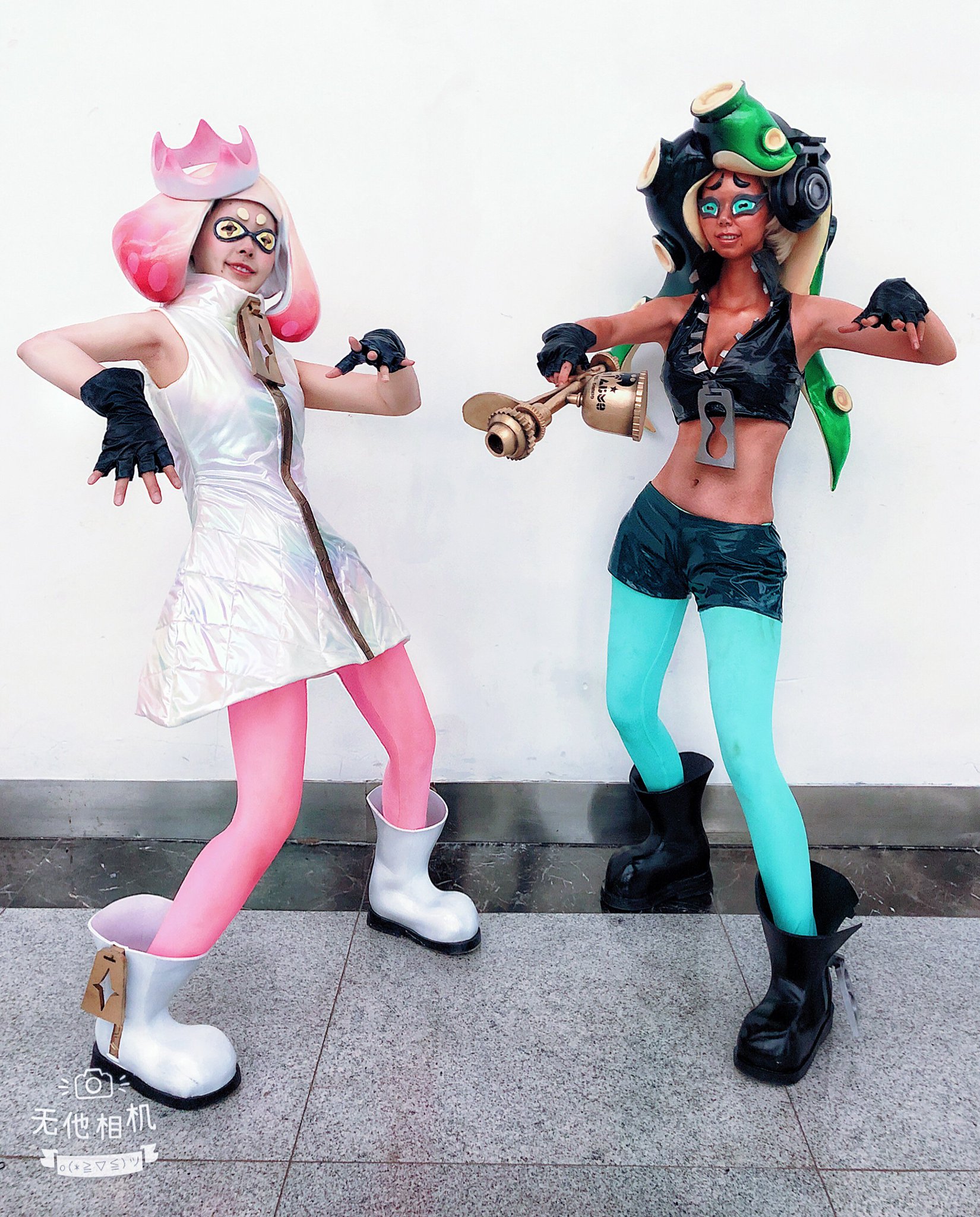 Pearl &amp; Marina Cosplay Pearl：me Marina：阿碎 @kCZhiiTOHm3eaOg #Spl...