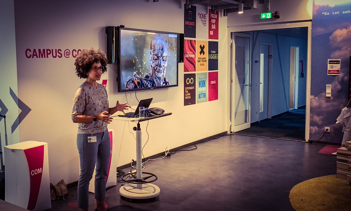 alexluyken's tweet photo. Gegen dieses Bild von #AI möchte sich @KenzaAbbou heute beim #Telekomkitchen Talk einsetzen. https://t.co/tYjuJQs26j