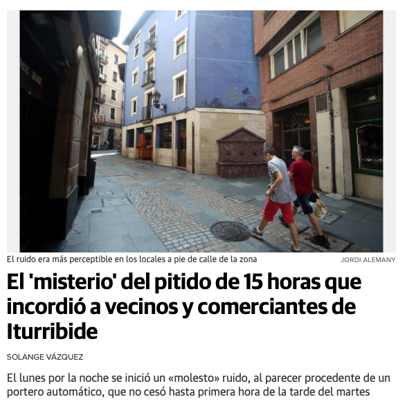murciego's tweet image. "Portero automático adquiere consciencia e intenta comunicarse con los vecinos" #Skynet #MachineRevolution