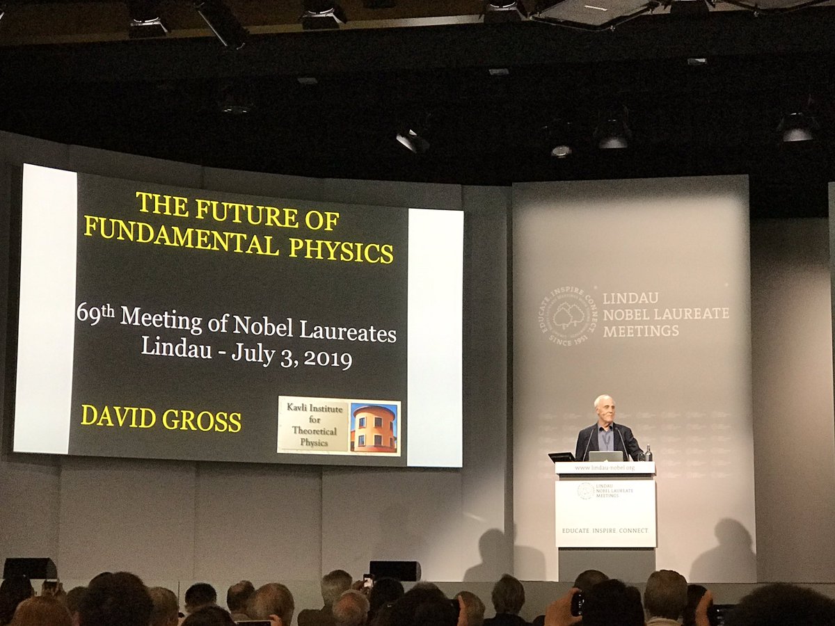 David Gross discusses his thoughts on “The Future of Fundamental Physics”. #LINO19 @lindaunobel