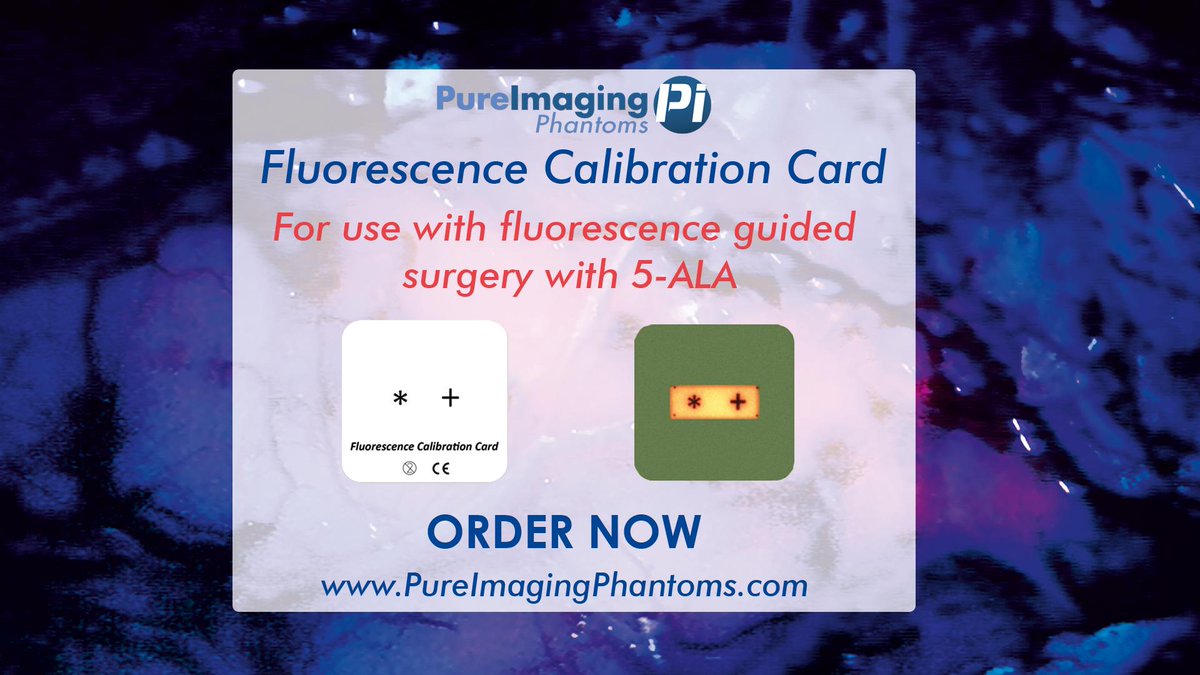PureImaging's tweet photo. Check out our low-cost, disposable single-use calibration card, for use with Fluorescence-guided surgery with 5-ALA. ORDER NOW on https://t.co/JU7JoyuSV1

#neurosurgery #surgery #medicalimaging #orbeye #optics #ct #zeiss #medicalphysics #radiography #fluoroscopy #NHS https://t.co/hoZRRABwHC