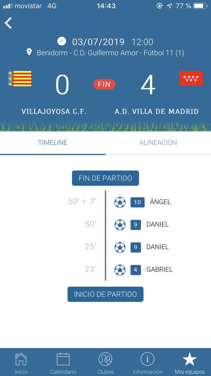 ADVilladeMadrid's tweet photo. Pleno por la mañana B15, B19 y B14.
Pasamos de grupos 💪🏼 A por más.
#VamosVilla #CBC19 @costablancacup https://t.co/VsWHo2u7Y1