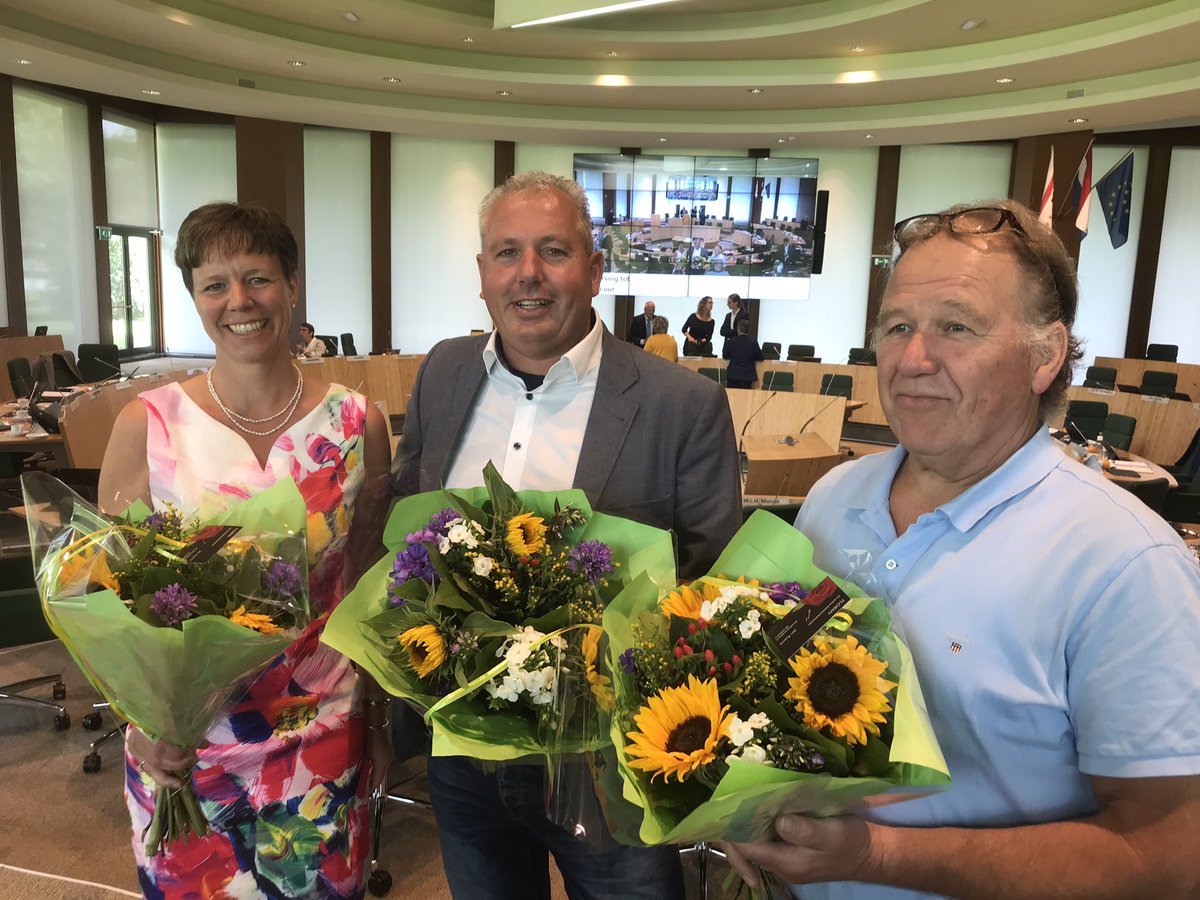 Zojuist is dit topteam geïnstalleerd voor de komende periode, Statenlid @alfredschoenmaker, en commissieleden @aimee_vanderham en <a href="/ruudwiersema/">Ruud Wiersema</a>. Veel succes!