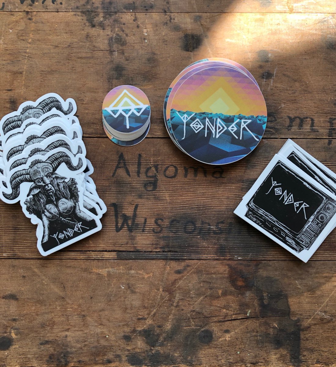 We have some stickers for next time you stop in.