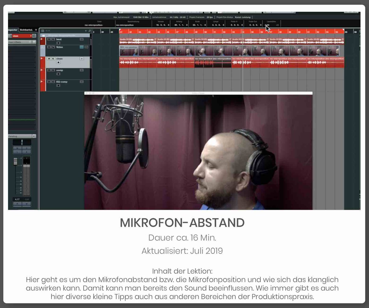 rap_tutorial's tweet image. NEUE LEKTION im Kurs PRODUKTION - MIKROFON-POSITION-Hier gehts um den Mikrofonabstand bzw. die Mikrofonposition und wie sich das klanglich auswirken kann. Damit kann man bereits den Sound beeinflussen #raptutorialxxl #raptutorial #deutschrap #rappenlernen