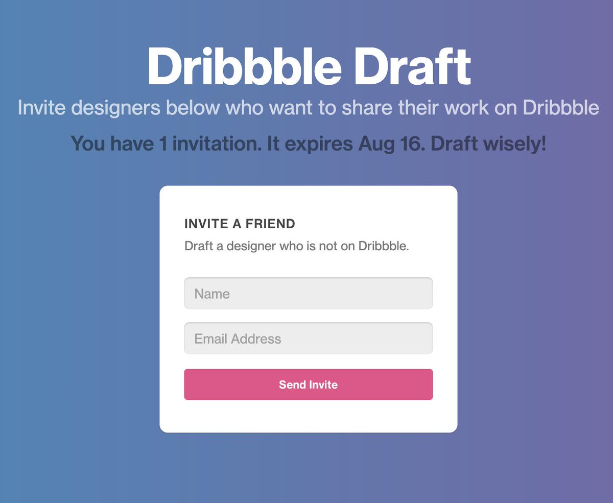 If you know a designer in need. . .
#dribbbleinvite <a href="/dribbbleinvite/">Dribbble Invites</a>  #dribbble