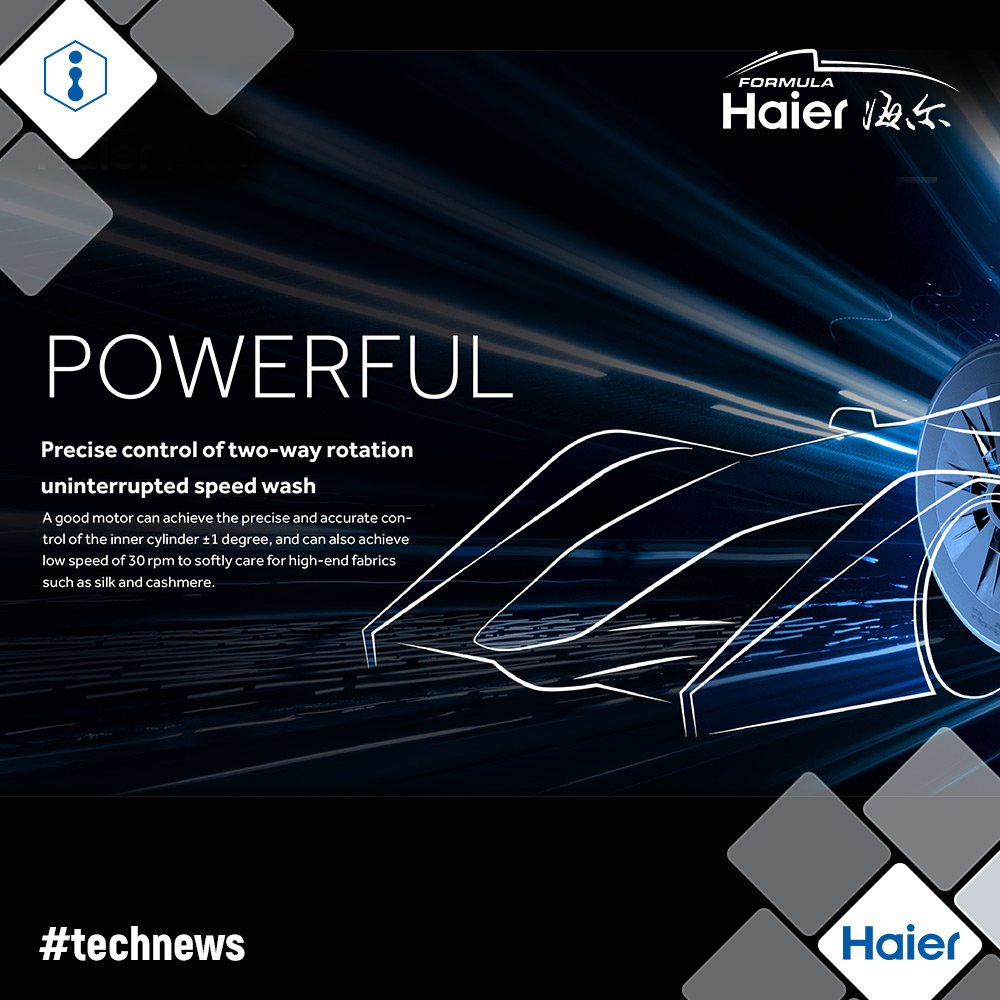 HaierGermany's tweet image. Der Haier Direct-Drive-Motor hat ein so starkes Drehmoment, dass er nicht nur unsere exzellenten Waschmaschinen antreibt, sondern neuerdings auch einen Formelsport-Rennwagen. Erstaunlich oder?

#ProveTheImpossible #HaierWashingMachine #Waschmaschinenmotor #Innovation