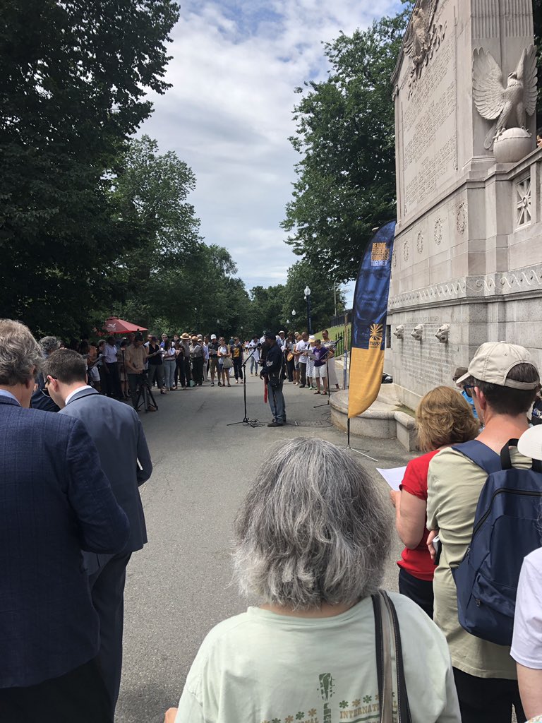 1 good thing about working in Boston: Stumbling across things like a crowdsourced reading of famous Frederick Douglass 1852 #4thofJuly  speech teachingamericanhistory.org/library/docume…