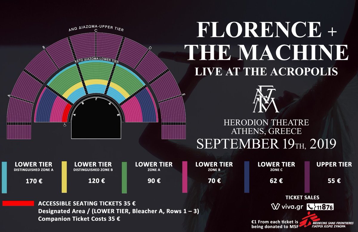 Tickets for Florence and the Machine’s appearance at Acropolis in Greece are scheduled to go on sale this Friday at 10am Greek time!