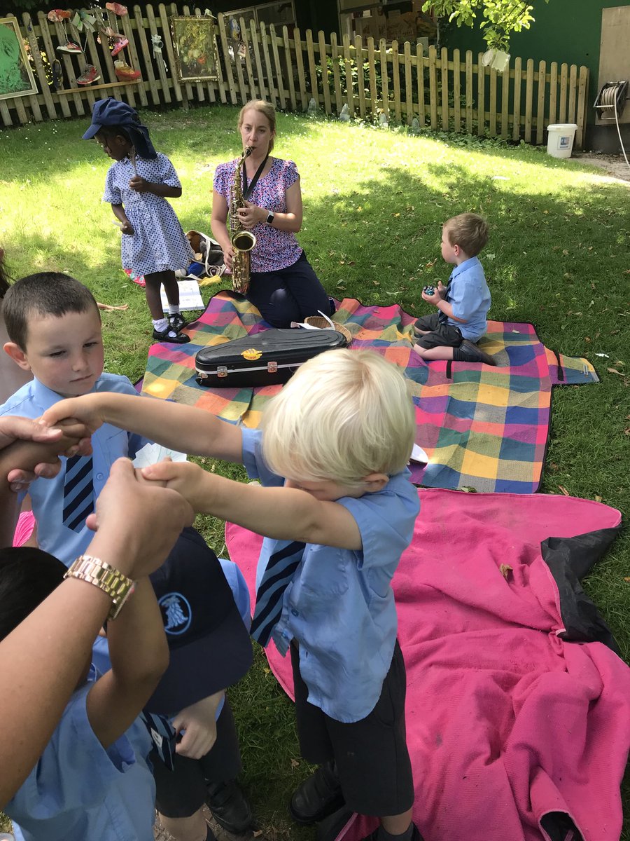 Griffin House School A Pre School Game Of Al Fresco Oranges And Lemons Led By Mrs Rimmer On The Saxophone Why Not Ghsearlyyears