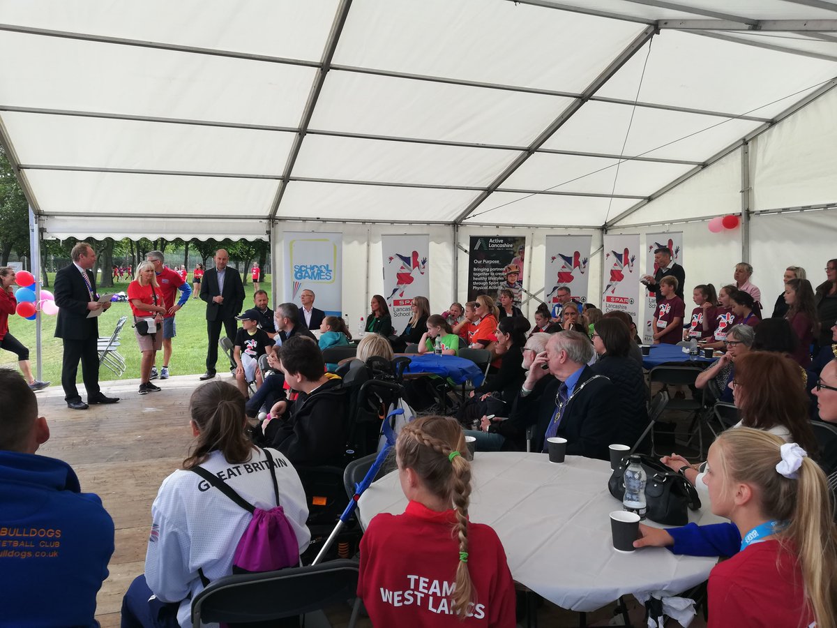 What an amazing Spar <a href="/LancSchoolGames/">Lancs School Games</a> yesterday! Year after year it is a hugely enjoyable event and one which would not be possible without the strong partnerships behind it @974RockFM SGO's, James Hall &amp; Co (Spar), NGB's, <a href="/Sport_England/">Sport England</a>, <a href="/YouthSportTrust/">Youth Sport Trust</a> &amp; local community clubs