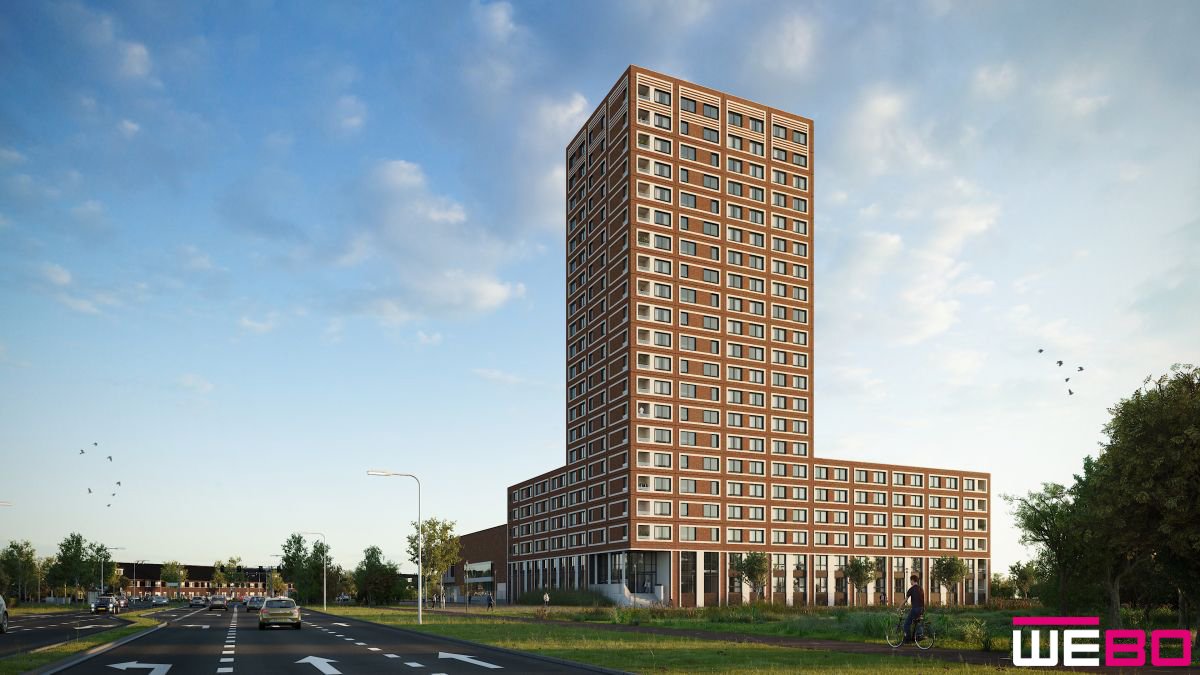 HOFBADTOREN DEN HAAG | Een mooie nieuwe opdracht Steigerloos® Bouwen voor <a href="/weborijssen/">WEBO</a>. De woontoren is voorzien van 162 appartementen en circa 63 m1 hoog. WEBO verzorgt de engineering, productie en montage van de gevelelementen.
<a href="/OZarchitecten/">OZ</a> |