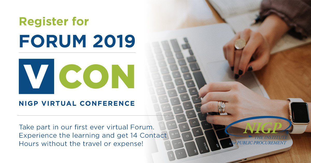 OfficialNIGP's tweet photo. 6 Keynote Sessions and 6 Workshops PLUS a virtual exhibit hall! No travel costs, right from your desktop. Register Today #VCONForum https://t.co/8Jpu7gUsyV https://t.co/35f0fiHpKH