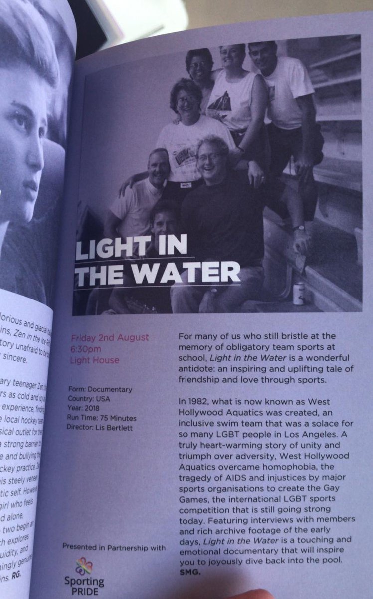 SportingPrideIE's tweet photo. We are partnering with @GAZEfilmfest to host a screening of Light in the Water @WH2Odoc, an inspiring documentary on the LGBT inclusive swim team, West Hollywood Aquatics! Get your tickets now from https://t.co/OJaZi0yzPs https://t.co/j2sKRXGV0J