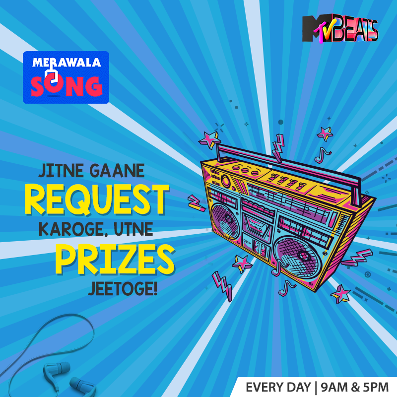MTVBeats's tweet photo. Baari hai aapki to play your favourite song on #MTVBeats and win exciting prizes!
Tune in every day at 9am & 5pm.
#BloodMeinHaiBeat #MeraWalaSong #Music #Songs #MusicLove #SongRequest https://t.co/g2CGwri6Rg