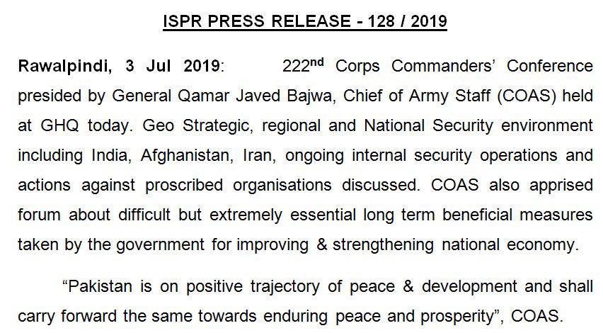 Dg Ispr On Twitter Forum Apprised About Difficult But Extremely - 