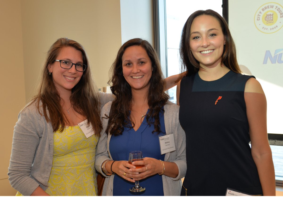 JdjJdjfos's tweet photo. JDJ team members Angela Simmons and Mallory Garneau, pictured with Cat Draper, participated in the Young Professionals for @youthvillages Networking Night last week for their #BackpackHeroes Initiative Kick-Off. JDJ will be participating in this program for the 9th year! #jdjfos https://t.co/NAXhmmz2aA
